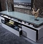Image result for Glass TV Stand for Living Room
