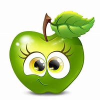 Image result for Green Apple Cartoon Cute