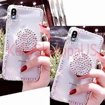 Image result for iPhone 8 Plus Rhinestone Case with Pop Socket