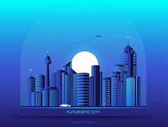 Image result for Futuristic Night City Vector-Based