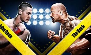 Image result for Dwayne The Rock Johnson vs John Cena