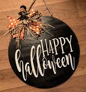 Image result for Round Halloween Signs