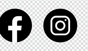 Image result for IG and FB Logo Black and White