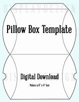 Image result for Pillow Box Template