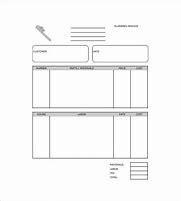 Image result for Printable Plumbing Invoice