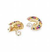 Image result for Sapphire and Diamond Clip Earrings