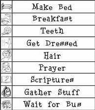 Image result for Autism Visual Schedule Printables