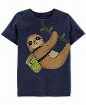 Image result for Boys Sloth Shirt