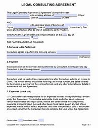 Image result for Attorney-Client Contract Sample