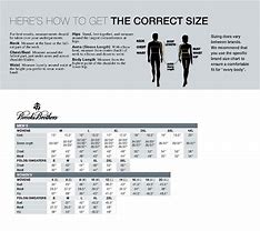 Image result for Brooks Brothers Shirt Size Chart