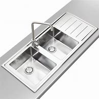 Image result for Double Drainer Sink with Coated MDF Cabinet