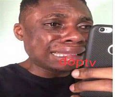 Image result for Guy Crying Looking at Phone Meme