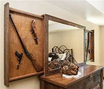Image result for Mirror Gun Safe Furniture