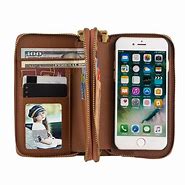 Image result for Magnetic Leather iPhone 8 Case Wallet