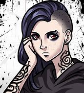 Image result for Goth Girl Meme Drawing
