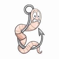 Image result for Worm On Hook Flipping You Off Clip Art