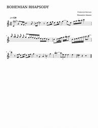 Image result for Bohemian Rhapsody Trumpet Sheet Music
