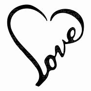 Image result for Heart Outline with Words