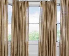 Image result for Bay Window Curtain Track