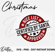 Image result for Santa Nice List Approved Stamp