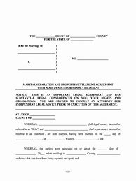 Image result for Marriage Separation Agreement