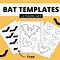 Image result for Bat Template Printable 3D Black