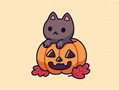 Image result for Halloween Cat Doodle