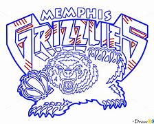 Image result for How to Draw Memphis Grizzlies Logo