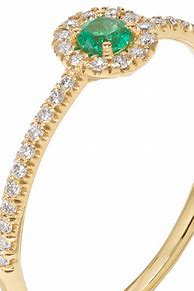 Image result for 18K Gold Emerald Ring