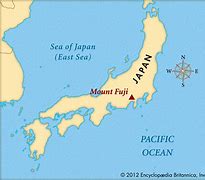 Image result for Map of Japan Mount Fuji