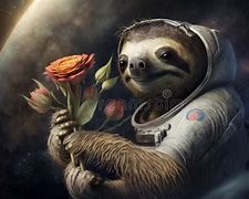 Image result for Draw Me a Picture of a Sloth in Space