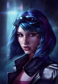 Image result for Cyberpunk Woman Art