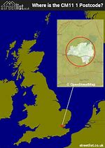 Image result for CM11 Postcode Map