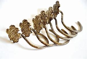 Image result for Aged Antique Brass Shower Curtain Hooks