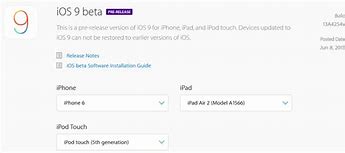 Image result for iOS 9 Beta 1