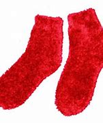 Image result for Red Fuzzy Socks