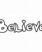 Image result for The Word Believe Clip Art