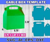 Image result for Cardstock Gable Box Template