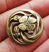 Image result for Brass Flower Buttons