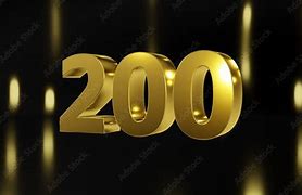 Image result for Gold Number 200