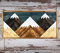 Image result for Wood Mountain Wall Art