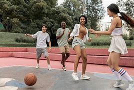 Image result for Playing Basketball with Friends