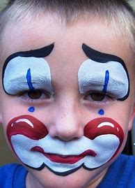 Image result for Funny Clown Face Paint