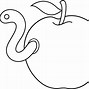 Image result for Apple with Worm Clip Art Free