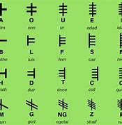 Image result for Ogham Alphabet Letters