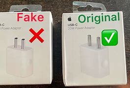 Image result for Apple iPhone 5S Adapter Original and Fake