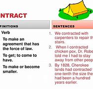 Image result for Contract Used in a Sentence