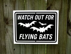 Image result for Garden Bat Sign