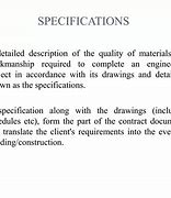 Image result for Purpose of Technical Specification