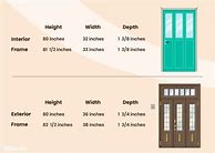 Image result for 6 Panel Door Sizes